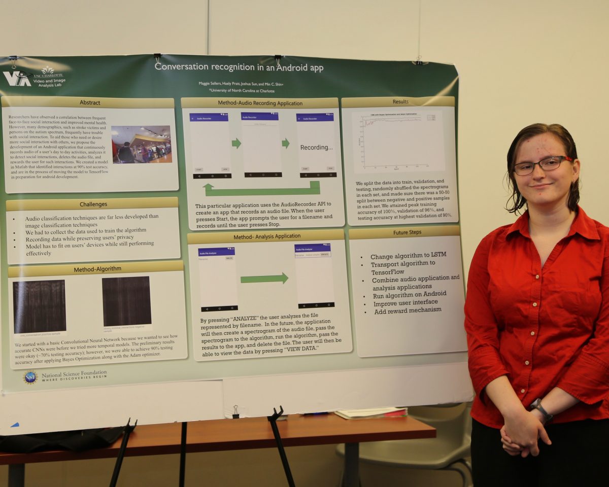 Maggie Sellers with Presentation Poster