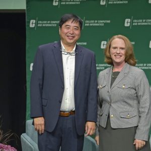 CCI's Bill Chu and UNC Charlotte Provost Jennifer Troyer