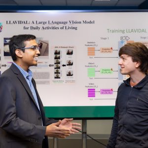 AI researchers Assistant Professor Srijan Das and Ph.D. student Dominick Reilly